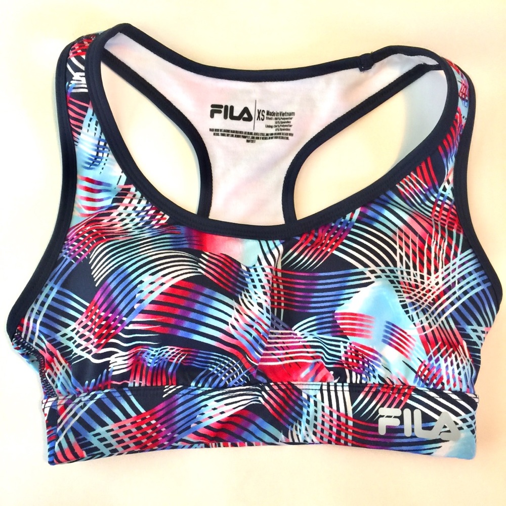 Fila Multicolored Padded Sports Bra